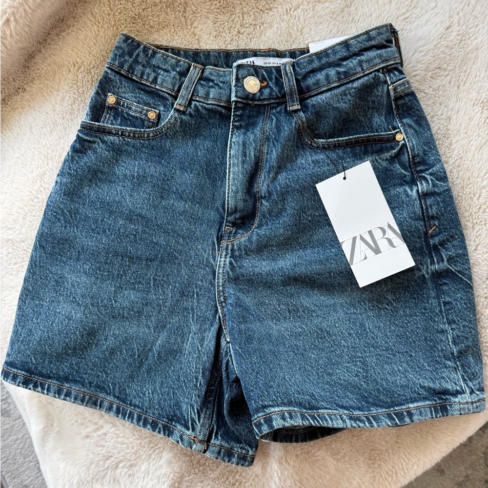 Zara Blue Jean Shorts